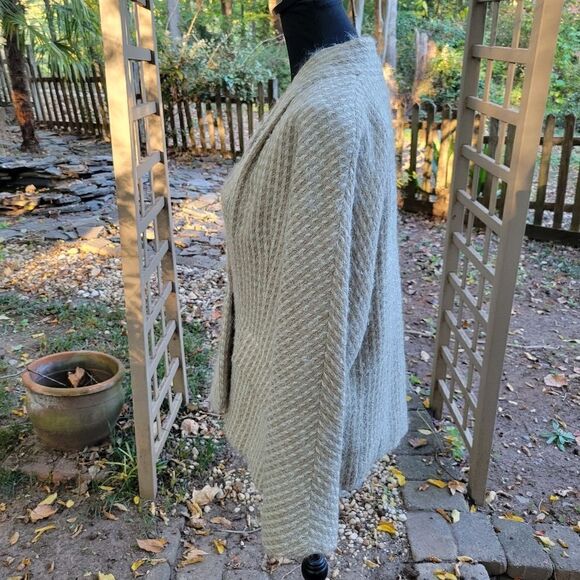 Paul Alexander Wool Cream and Brown Blazer Cardigan Size 8 - Picture 5 of 9